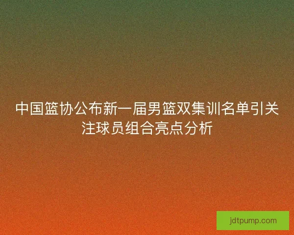 中国篮协公布新一届男篮双集训名单引关注球员组合亮点分析